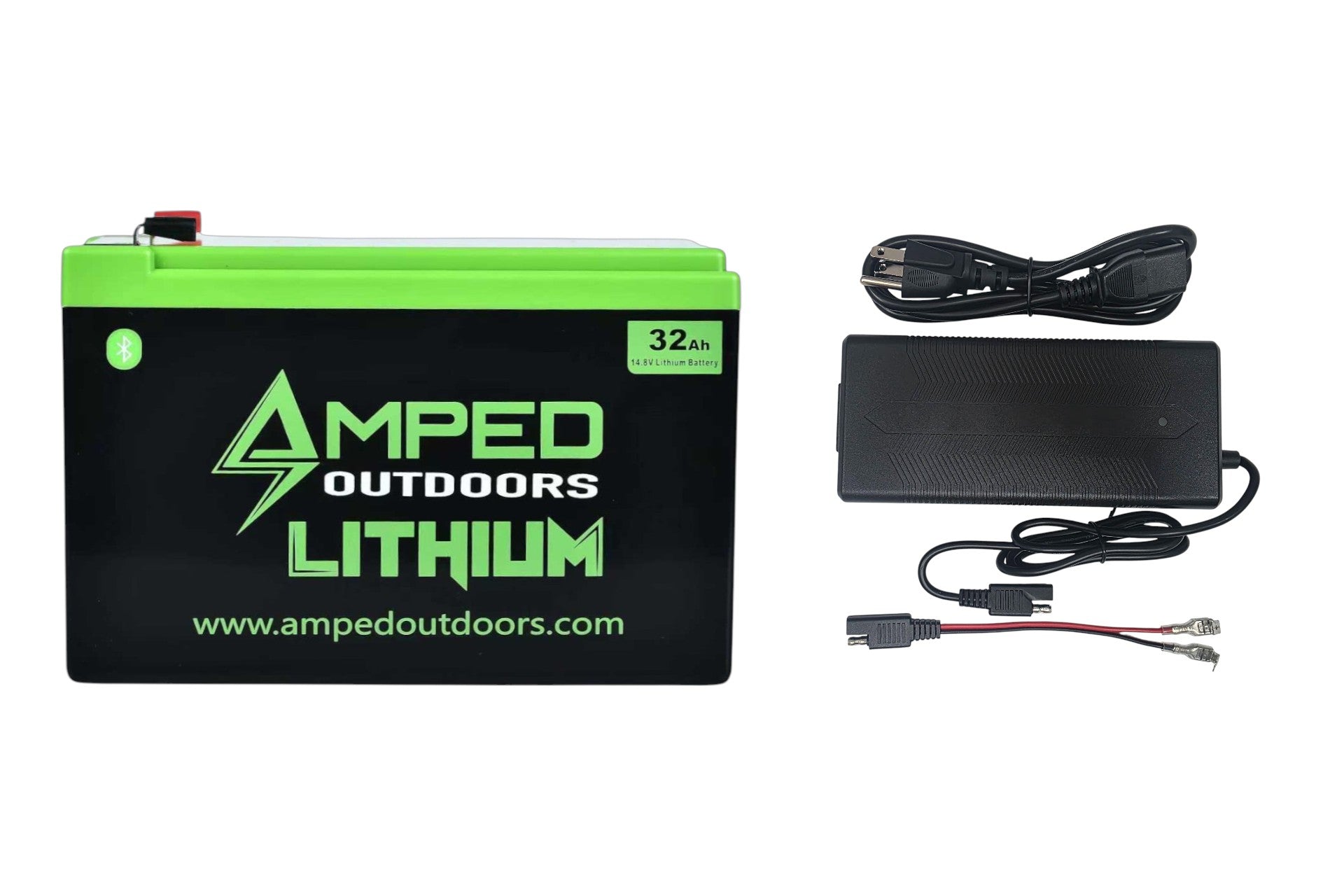 32Ah Lithium Battery (14.8V NMC) with Charger (Bluetooth)- available at Retailers